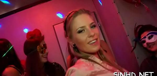Sensational and wild fuckfest party